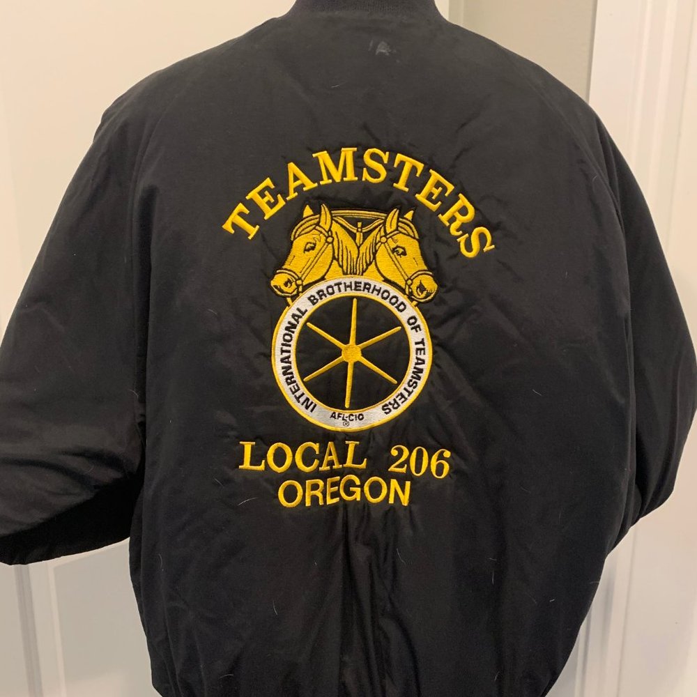 Vintage Mens Teamsters Bomber Jacket - Portland